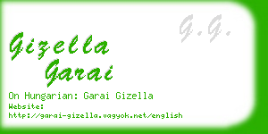 gizella garai business card